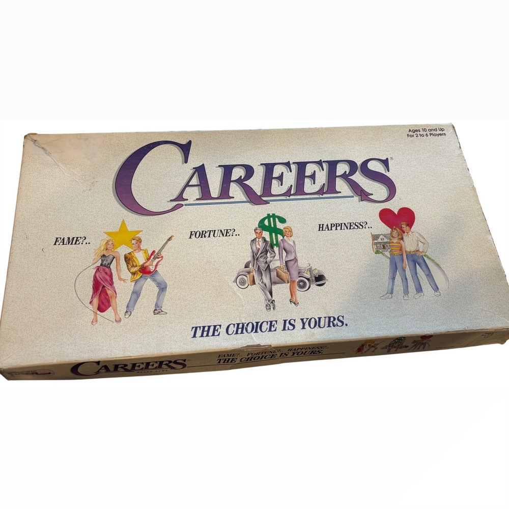 Vintage Careers Board Game 1992 Tiger Games Fame Fortune Happiness Complete 90